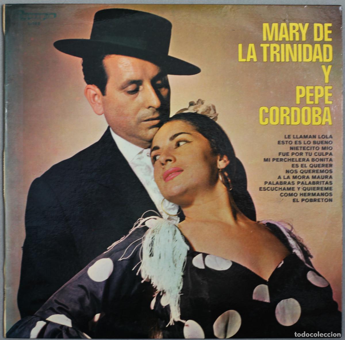 Vinyl records: MARY DE LA TRINIDAD Y PEPE DE CORDOBA//LP//1973//OLYMPO