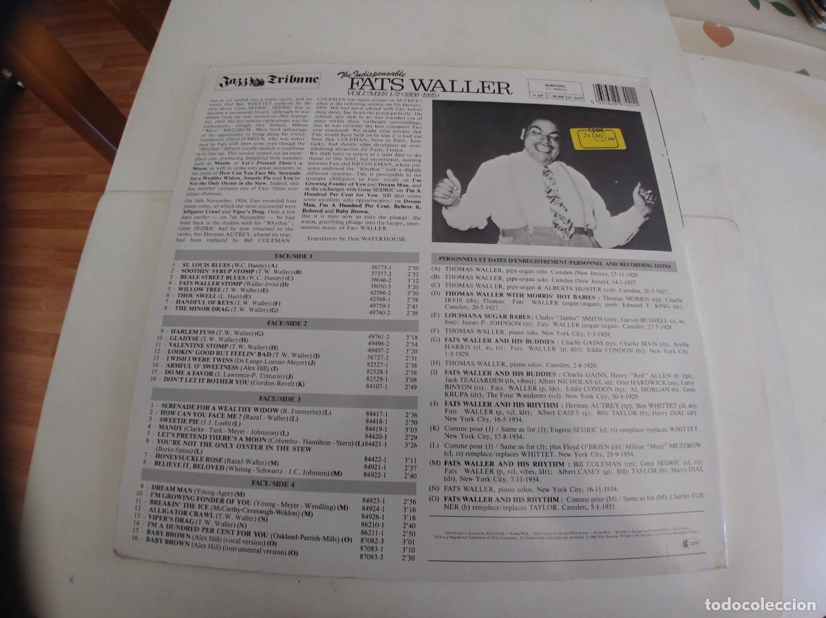 Discos de vinilo: FATS WALLER-LP DOBLE - Foto 3
