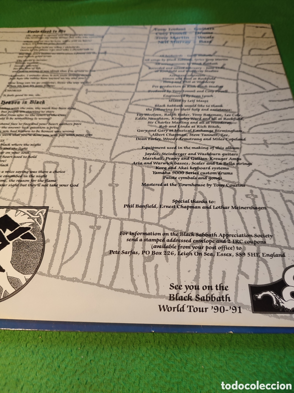 Discos de vinilo: Black Sabbath - TYR Vinilo Lp - Foto 3