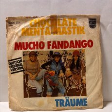Discos de vinilo: SINGLE - CHOCOLATE MENTA MASTIK - MUCHO FANDANGO / TRAÜME - PHILIPS - ALEMANIA 1976