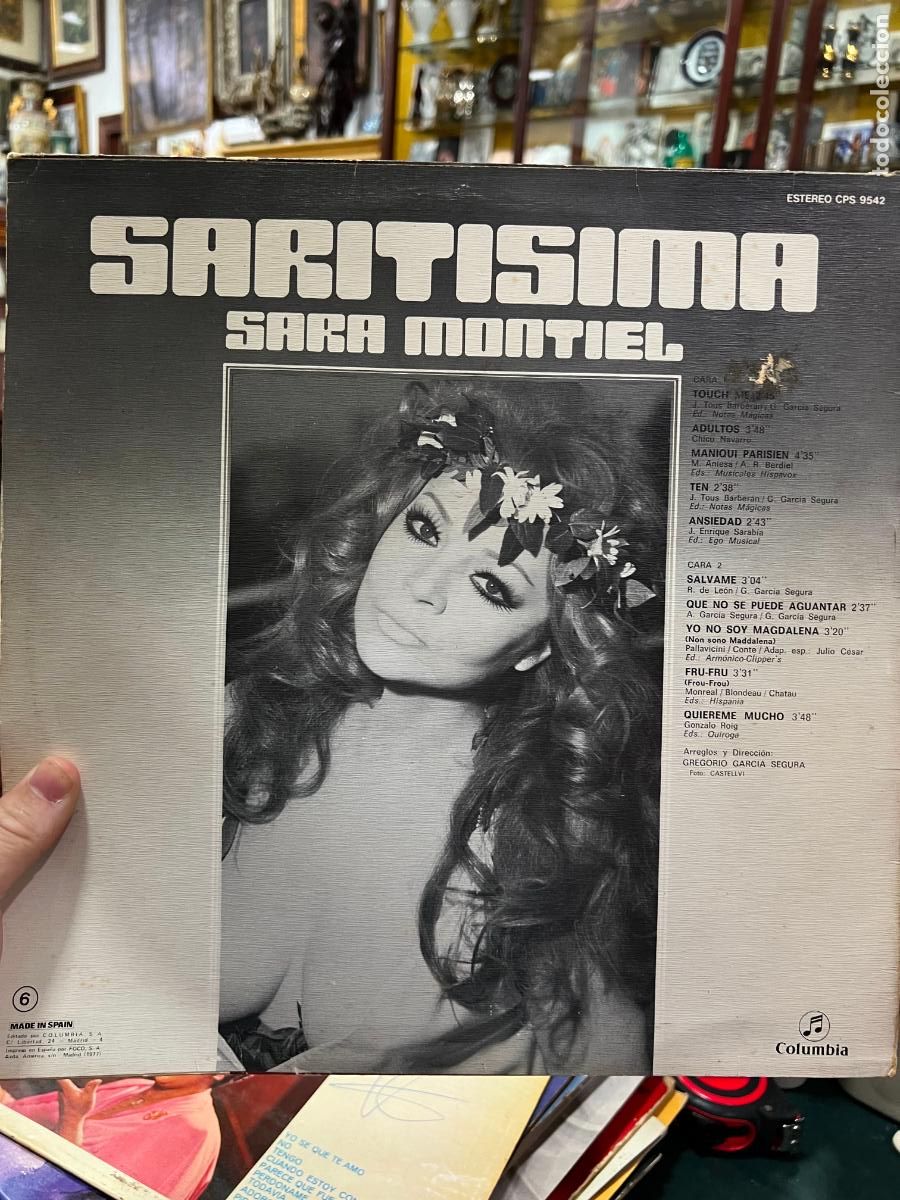 Discos de vinilo: LP SARITISIMA - SARA MONTIEL - Foto 2