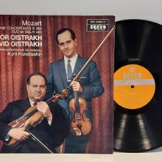 Discos de vinilo: IGOR & DAVID OISTRAKH / SYMPHONIE CONCERTANTE K 364 / LP-DECCA-1963 / MBC. ***/***
