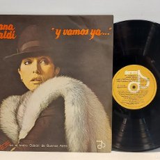 Discos de vinilo: SUSANA RINALDI / Y VAMOS YA.../ EN DIRECTO TEATRO ODEÓN-ARGENTINA / LP-DIORAMA-1977 / MBC. ***/***