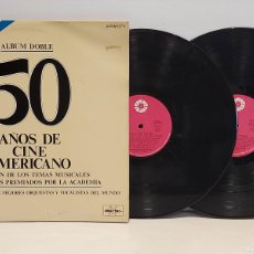 Discos de vinilo: 50 AÑOS DE CINE AMERICANO / DOBLE LP-MARFER-1978 / MBC. ***/***