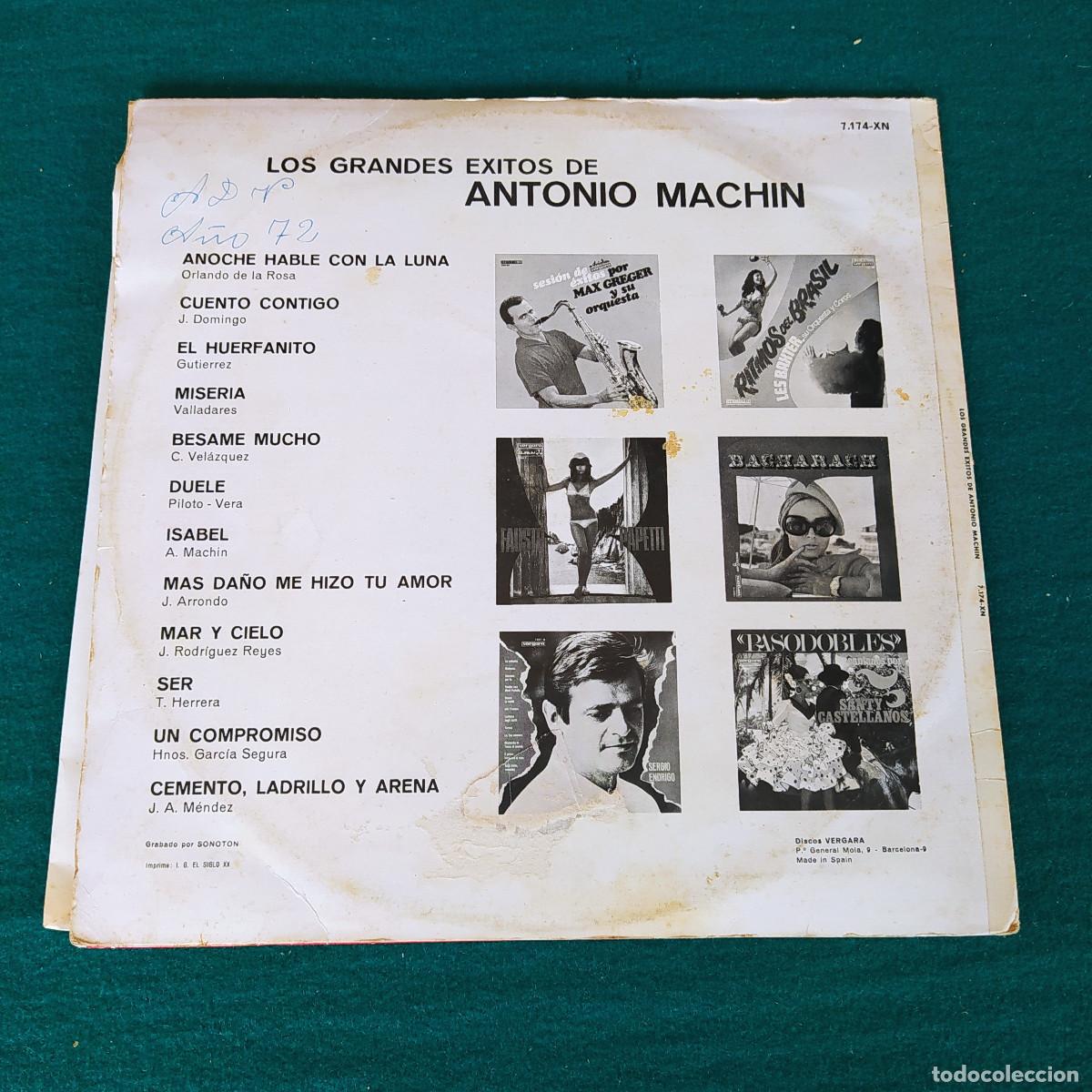 Discos de vinilo: Antonio Machin &ndash; Los Grandes Exitos De Antonio Machin - Foto 2