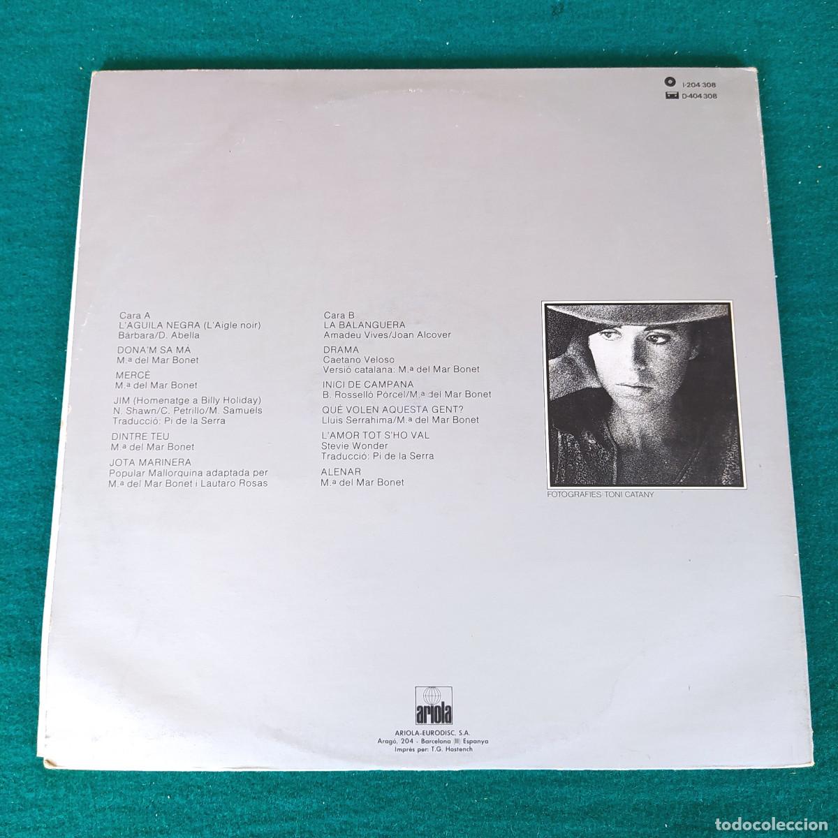 Discos de vinilo: Maria Del Mar Bonet &ndash; Sempre - Foto 2