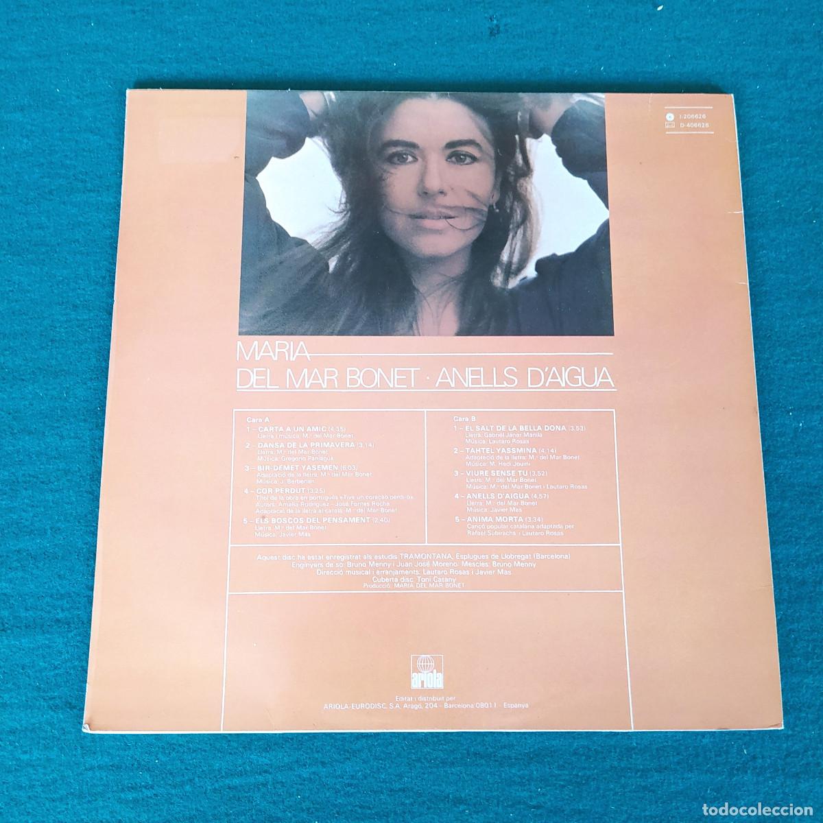 Discos de vinilo: Maria Del Mar Bonet &ndash; Anells Daigua - Foto 2