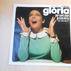 Discos de vinilo: GLORIA, SG, JO CREC EN TU (DA VIARVAN LI) + 1, AÑO 1968, EDIGSA C. M. 277 SG.