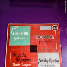 Discos de vinilo: SOCARRAS - CARAVANA +1 / FREDDY MARTIN - MAMBO HUNGARO +1 - EP RCA 195? - MELODICA 50'S
