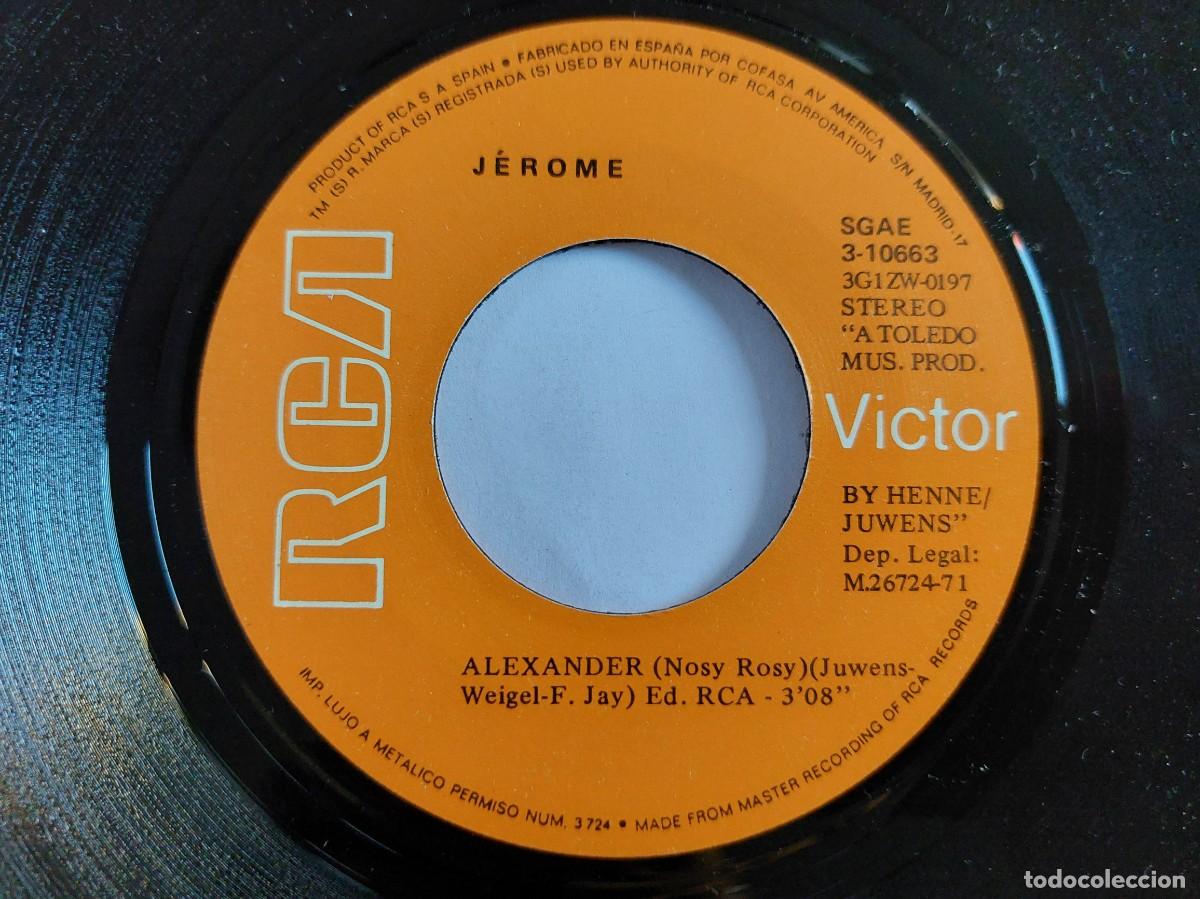 Discos de vinilo: JEROME - 45 Spain - MINT * ALEXANDER / TILLY TILLY TILLY - Foto 3