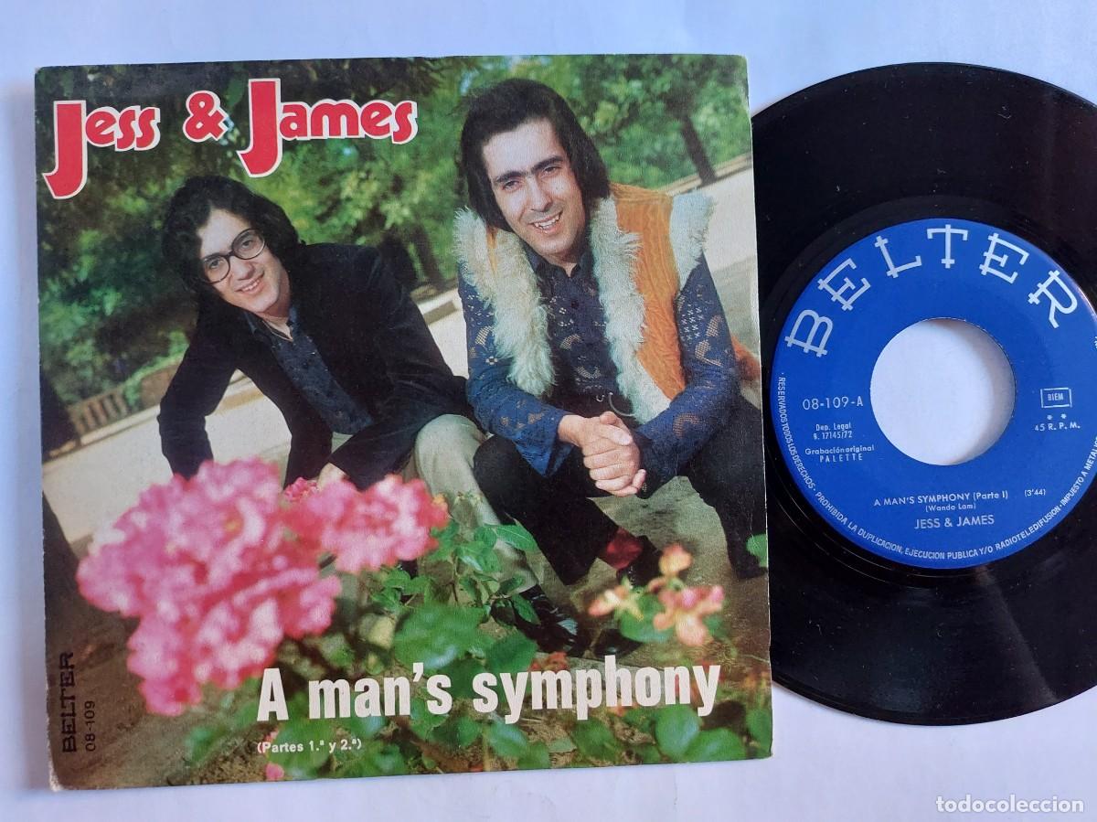 Discos de vinilo: JESS & JAMES - 45 Spain - MINT * A MANS SYMPHONY - Foto 1
