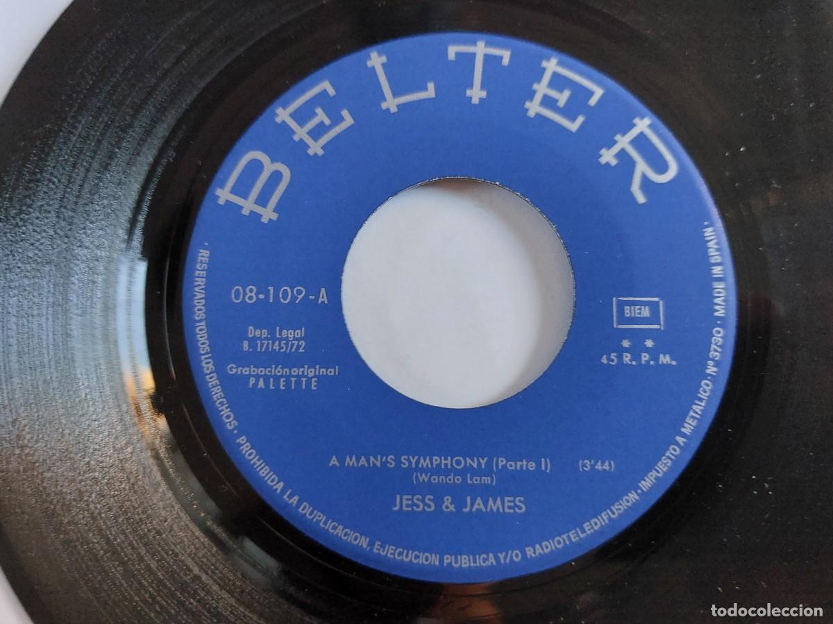 Discos de vinilo: JESS & JAMES - 45 Spain - MINT * A MANS SYMPHONY - Foto 3