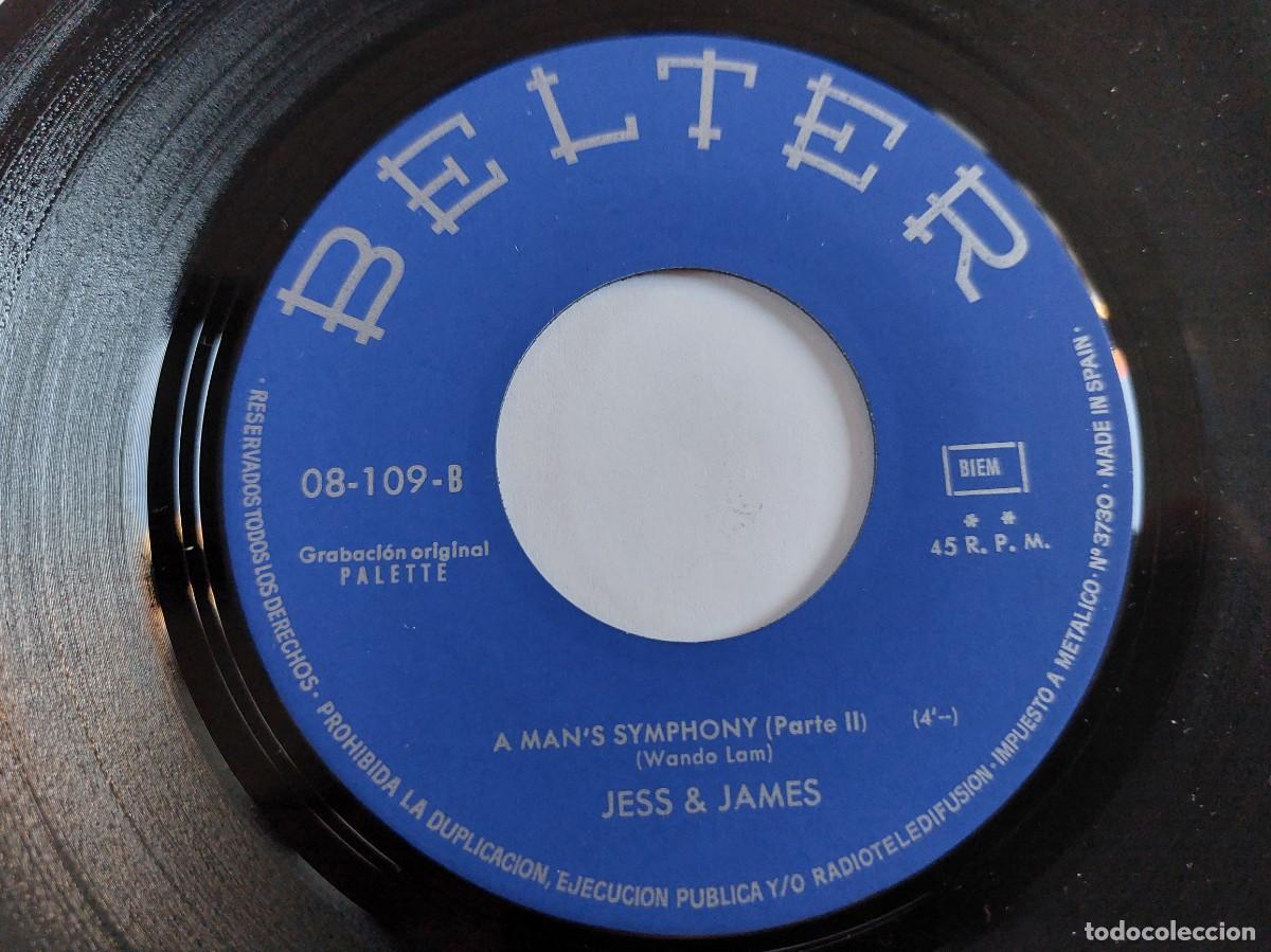 Discos de vinilo: JESS & JAMES - 45 Spain - MINT * A MANS SYMPHONY - Foto 4