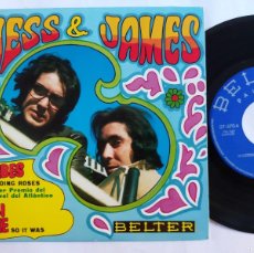 Discos de vinilo: JESS & JAMES - 45 SPAIN - MINT * NUBES / ASI FUE