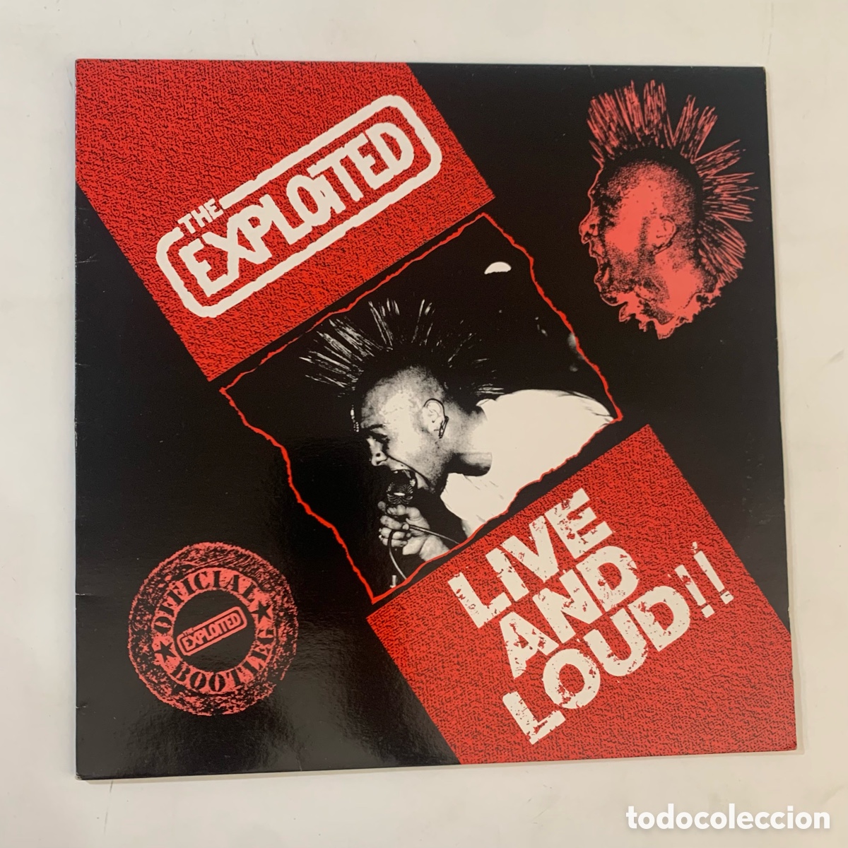 Discos de vinilo: Lp The Exploited - Live And Loud!! De 1987 - Foto 1