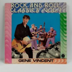 Discos de vinilo: GENE VINCENT ”ROCK AND ROLL CLASSICS VOL. 1” LP. COMP. HOLLAND. 1970 (VINILO, VG++)