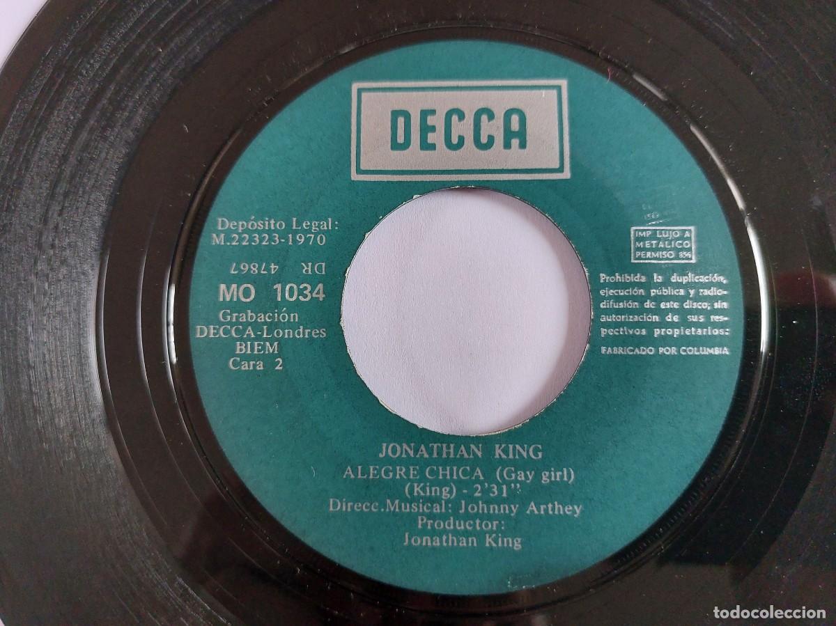 Discos de vinilo: JONATHAN KING - 45 Spain - MINT * CHERRY, CHERRY / ALEGRE CHICA - Foto 4