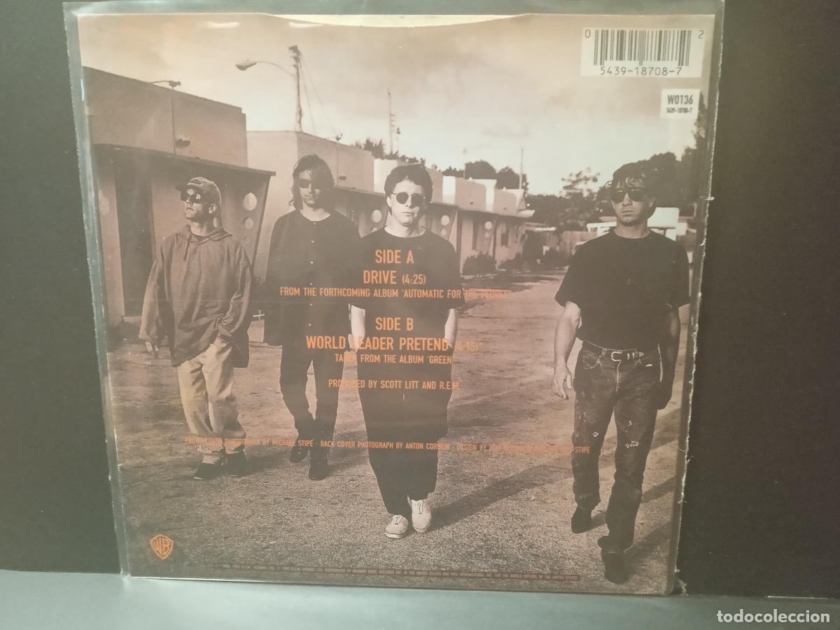 Discos de vinilo: REM DRIVE SINGLE UK 1992 PEPETO TOP - Foto 2