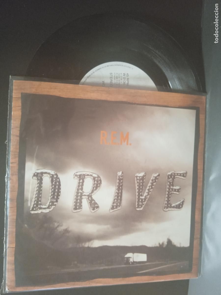 Discos de vinilo: REM DRIVE SINGLE UK 1992 PEPETO TOP - Foto 1