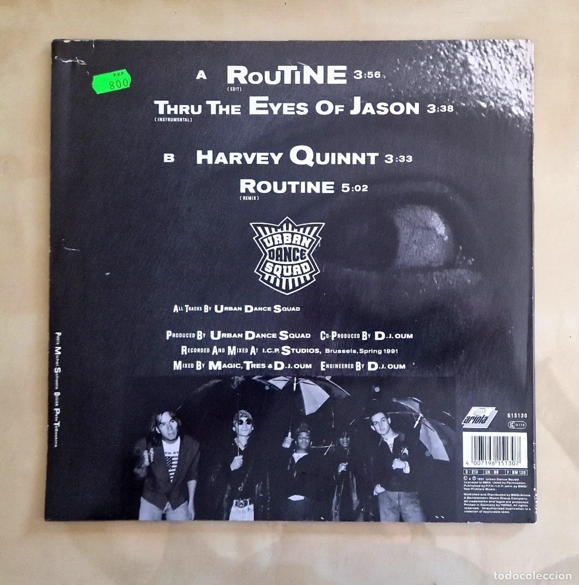 Discos de vinilo: URBAN DANCE SQUAD - ROUTINE MaxiEP 1991 (BMG) GERMANY - Foto 3
