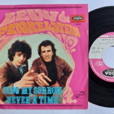 Discos de vinilo: LEVY & FINKELSTEIN - 45 SPAIN - VG+ * SING MY SORROW / NEVER A TIME