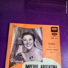 Discos de vinilo: IMPERIO ARGENTINA EP EMI 195? , BSO NOBLEZA BATURRA - CANCION ESPAÑOLA, COPLA - LA SEGADORA +3