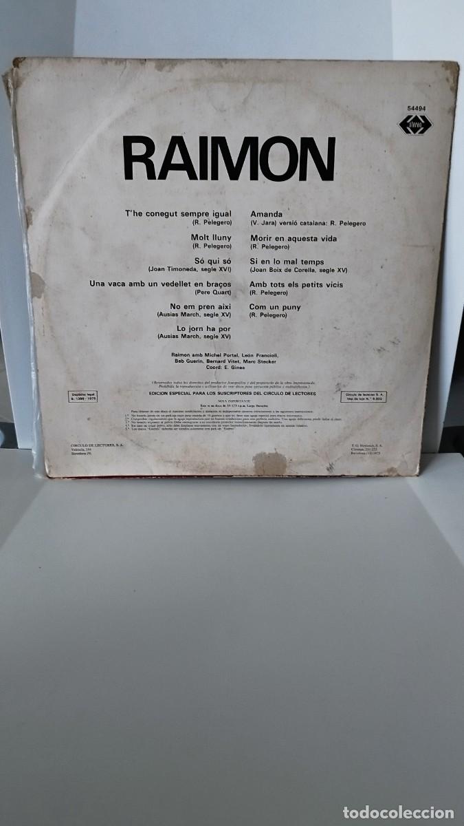 Discos de vinilo: Raimon edici&oacute;n circulo de lectores.Lp - Foto 5