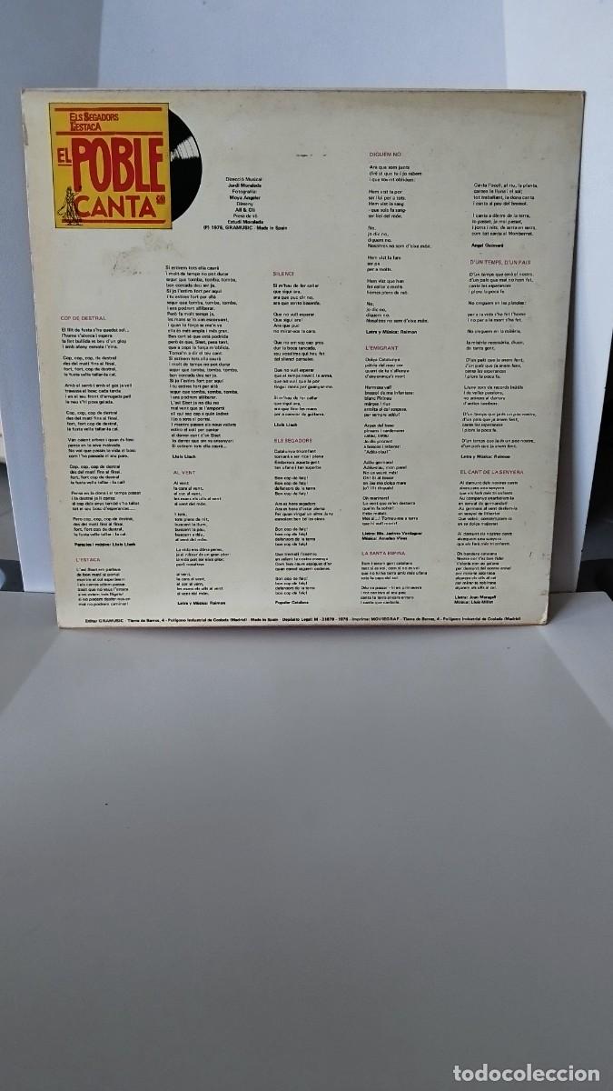 Discos de vinilo: El Poble Canta,els segadors,lestaca.Lp - Foto 2