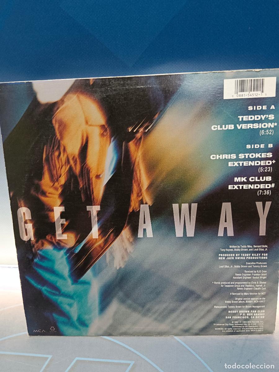 Discos de vinilo: maxi single, Bobby Brown &ndash; Get Away , 12&rdquo;, Single 1993, US - Foto 7