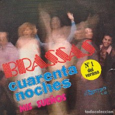 Discos de vinilo: BRASSAS – CUARENTA NOCHES; MIS SUEÑOS – OLYMPO 92 – 1978