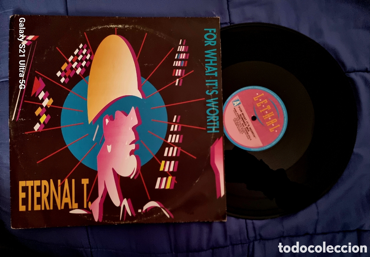 Discos de vinilo: ETERNAL T. FOR WHAT ITS WORTH MAXI LETHAL RECORDS 1994 - Foto 1