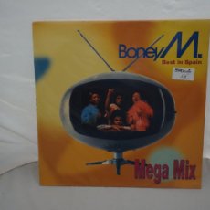 Discos de vinilo: BONEY M. - MEGA MIX (12”) - EL VINILO ESTA COMO NUEVO
