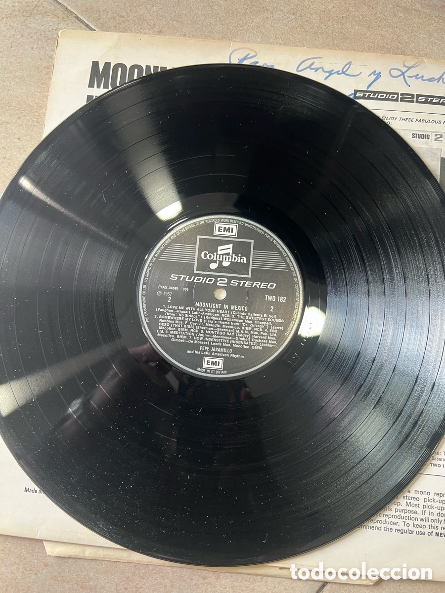 Discos de vinilo: Disco Moonlight in M&eacute;xico (dedicado) - Foto 3