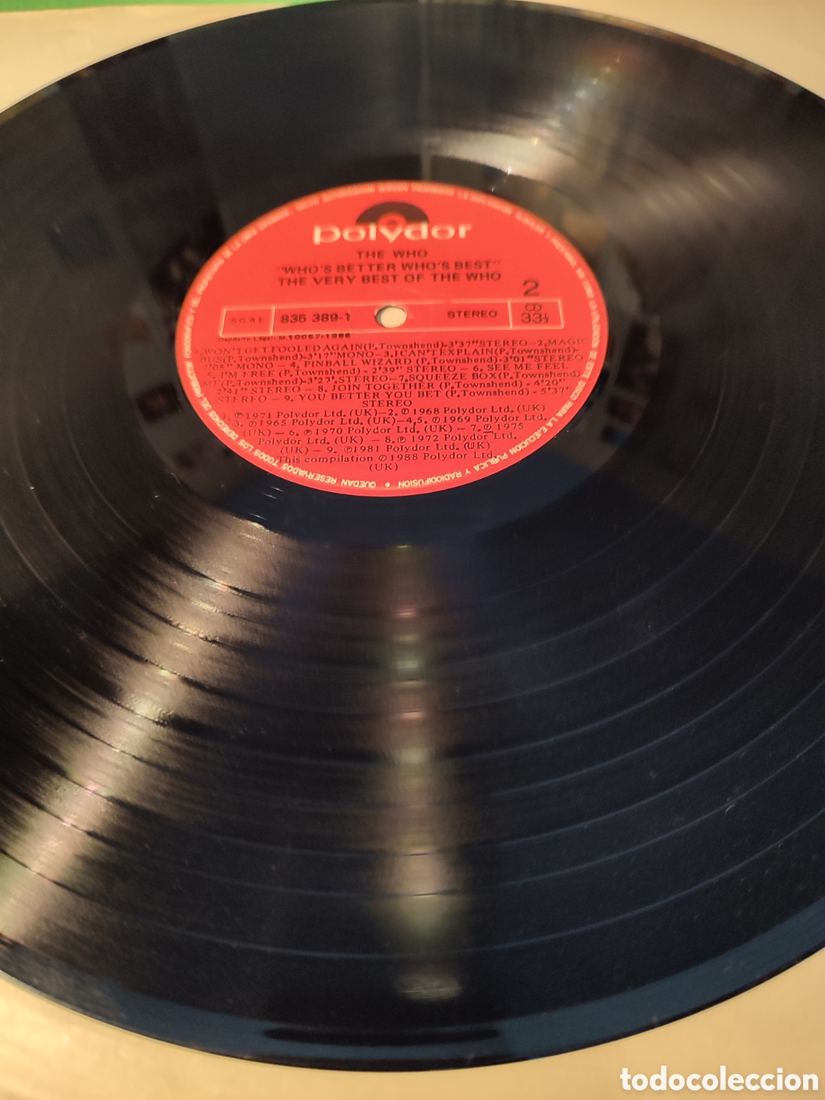 Discos de vinilo: The Who - Whos better , Whos Best - Foto 3
