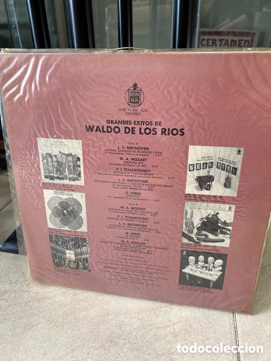 Discos de vinilo: Disco Grandes &Eacute;xitos de Waldo de los Rios - Foto 2