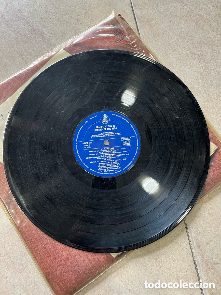 Discos de vinilo: Disco Grandes &Eacute;xitos de Waldo de los Rios - Foto 3
