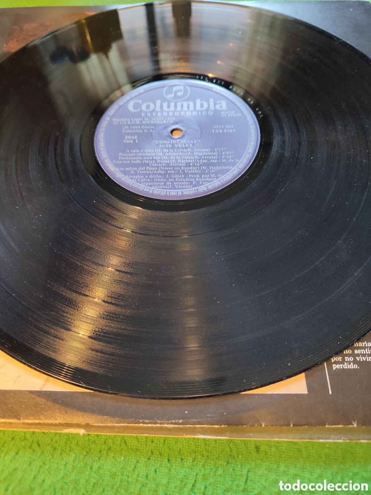 Discos de vinilo: Jos&eacute; V&eacute;lez - Confidencias - Foto 4
