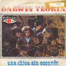 Discos de vinilo: DARWIN TEORÍA – UNA CHICA SIN CORAZÓN; VARIACIONES – POPLANDIA 30501 – 1969