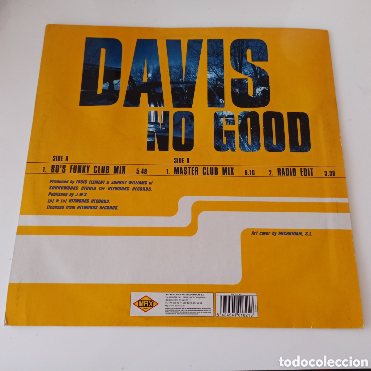 Discos de vinilo: Davis - No Good (12&rdquo;) - Foto 2