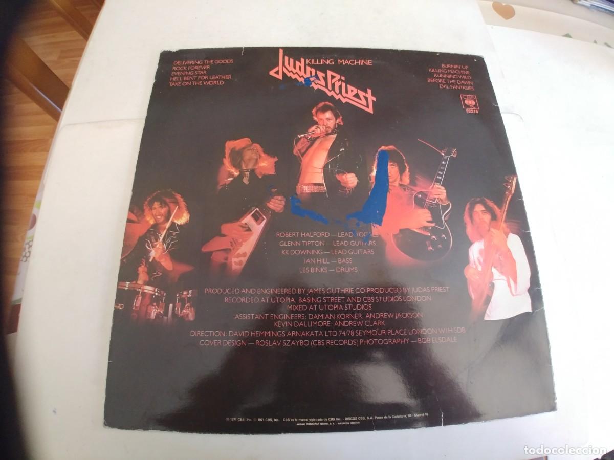 Discos de vinilo: JUDAS PRIEST-LP KILLING MACHINE-ESPA&Ntilde;OL 1978 - Foto 2