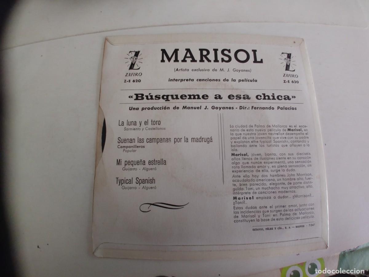 Discos de vinilo: MARISOL-EP LA LUNA Y EL TORO +3 - Foto 2