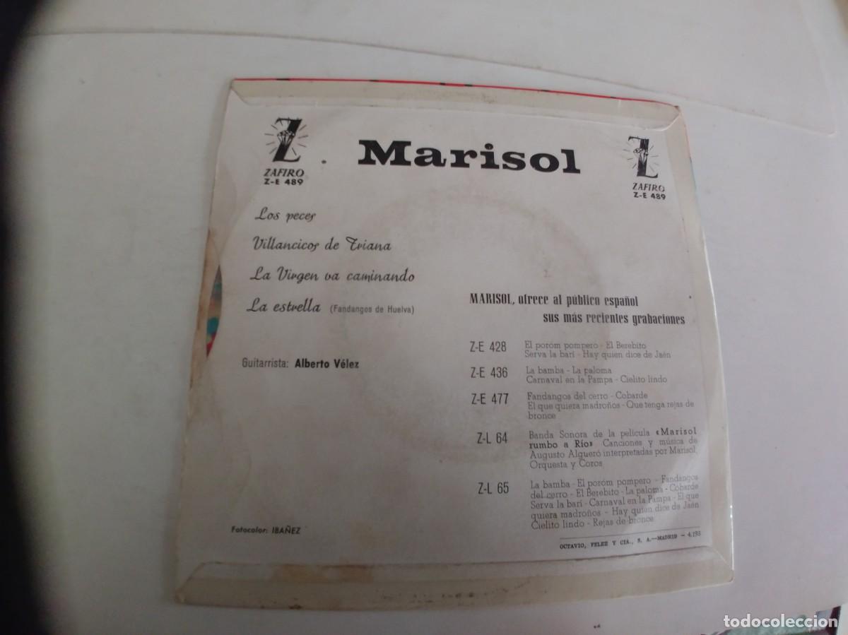 Discos de vinilo: MARISOL-EP VILLANCICOS DE TRIANA +3 - Foto 2