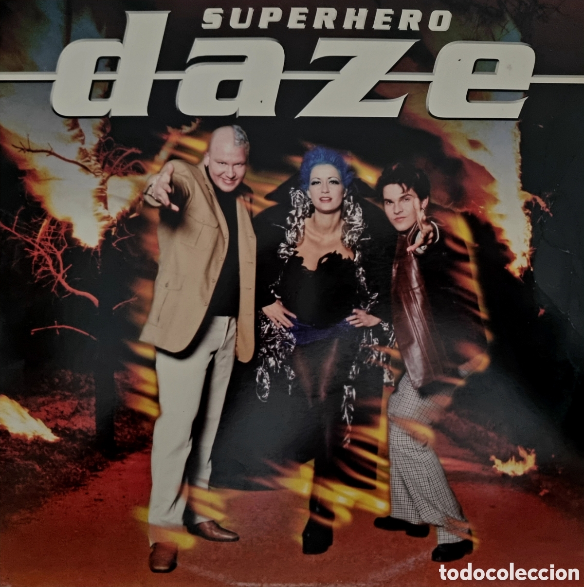Discos de vinilo: DAZE - SUPERHERO - MAXI Made in Denmark 1997 EPIC - Foto 3