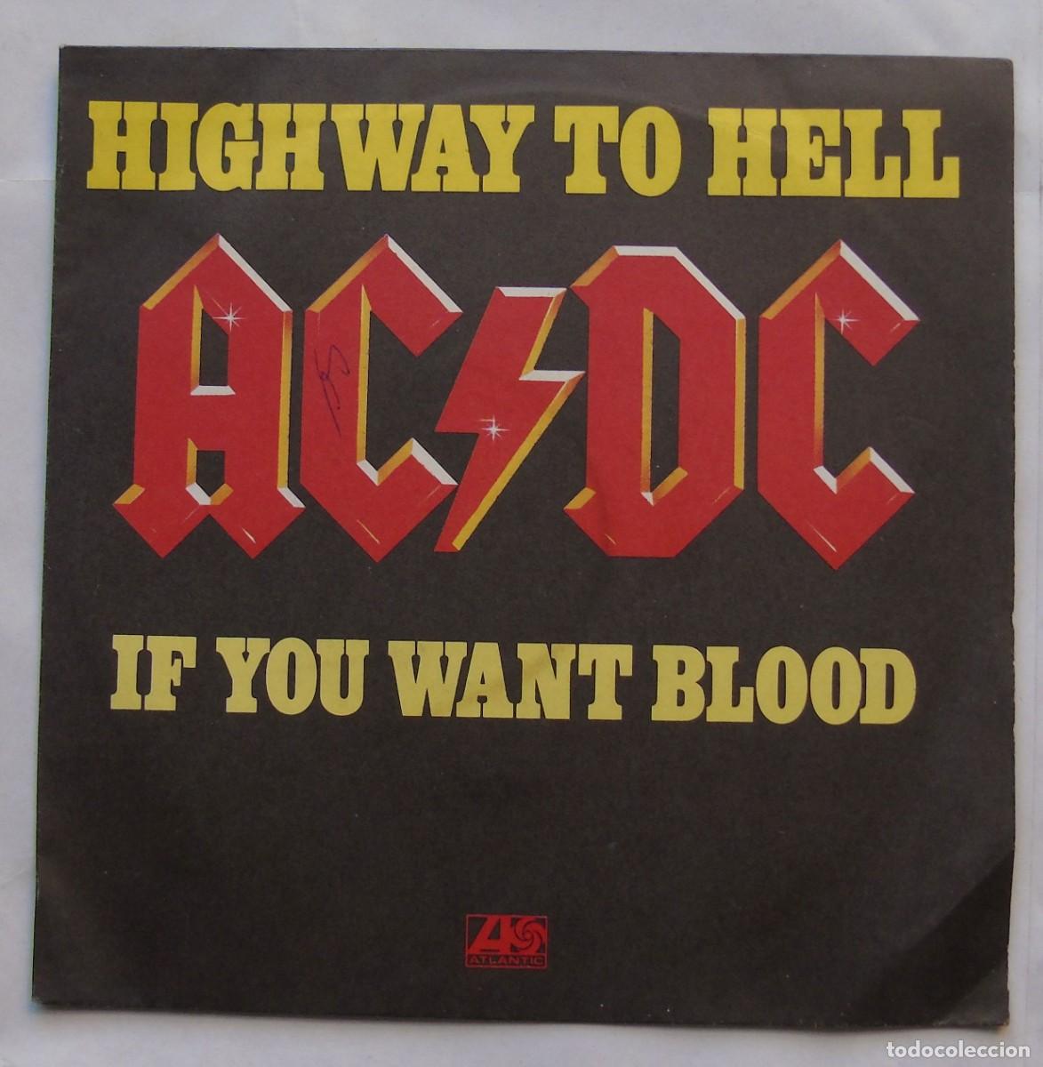 Discos de vinilo: AC/DC Highway To Hell single 7&rdquo; Francia 1979 original - Foto 1