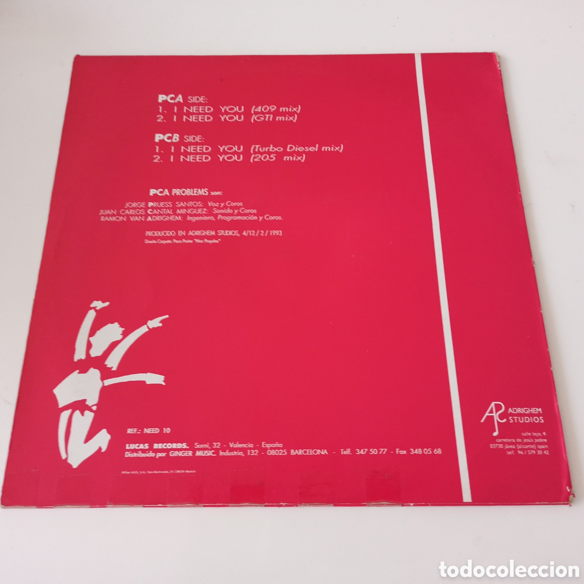 Discos de vinilo: PCA Problems - I Need You (12&rdquo;) - Foto 2