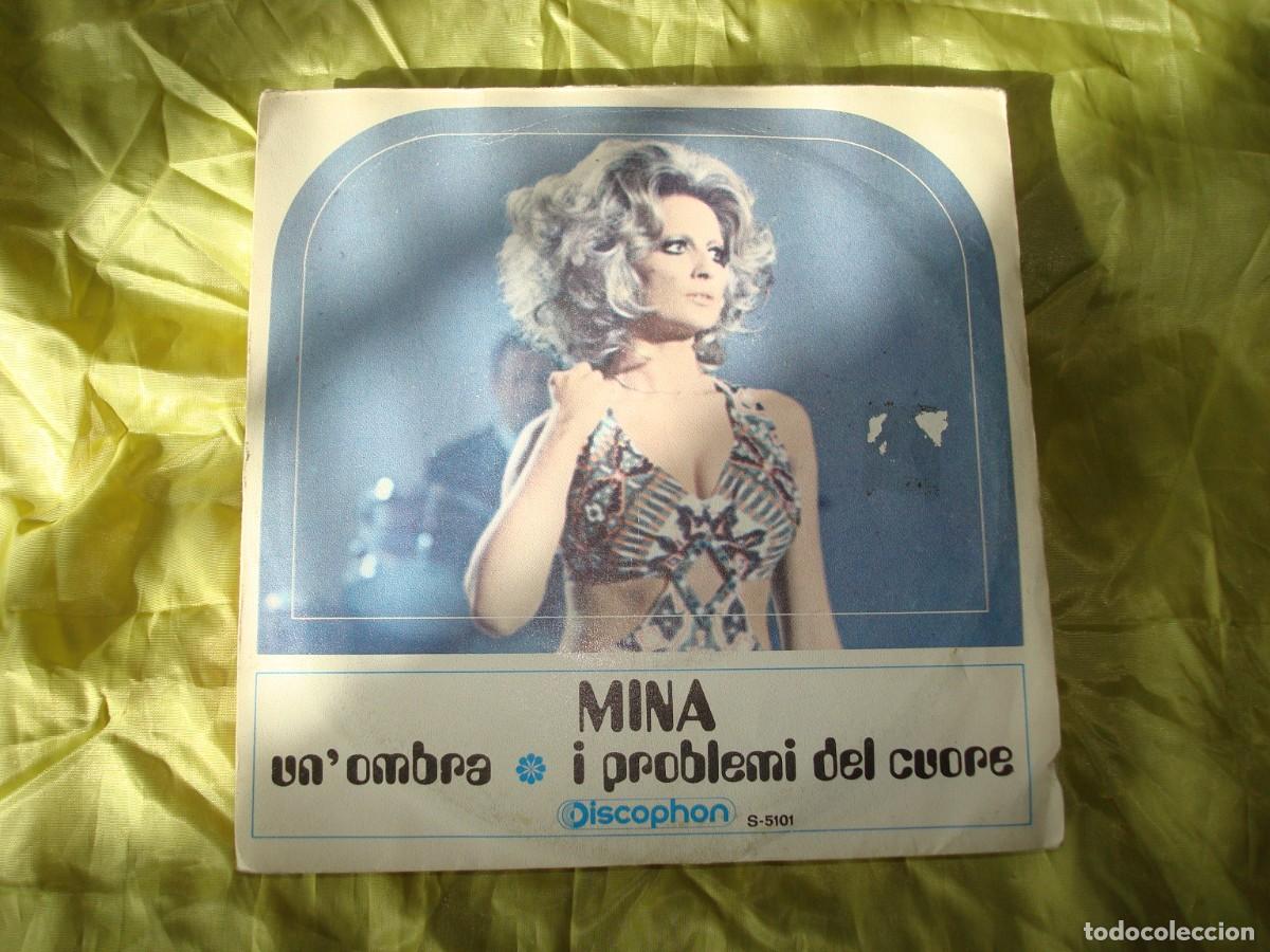 Discos de vinilo: MINA. UN &acute;OMBRA / I PROBLEMI DEL CUORE. DISCOPHON, 1970 - Foto 1