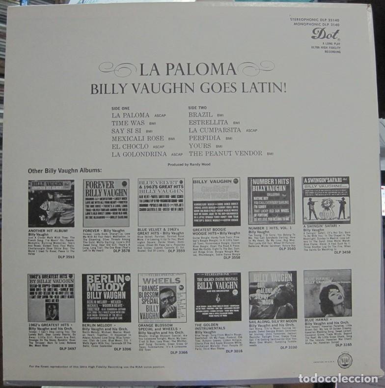 Discos de vinilo: Billy Vaughn And His Orchestra &ndash; La Paloma - Foto 2