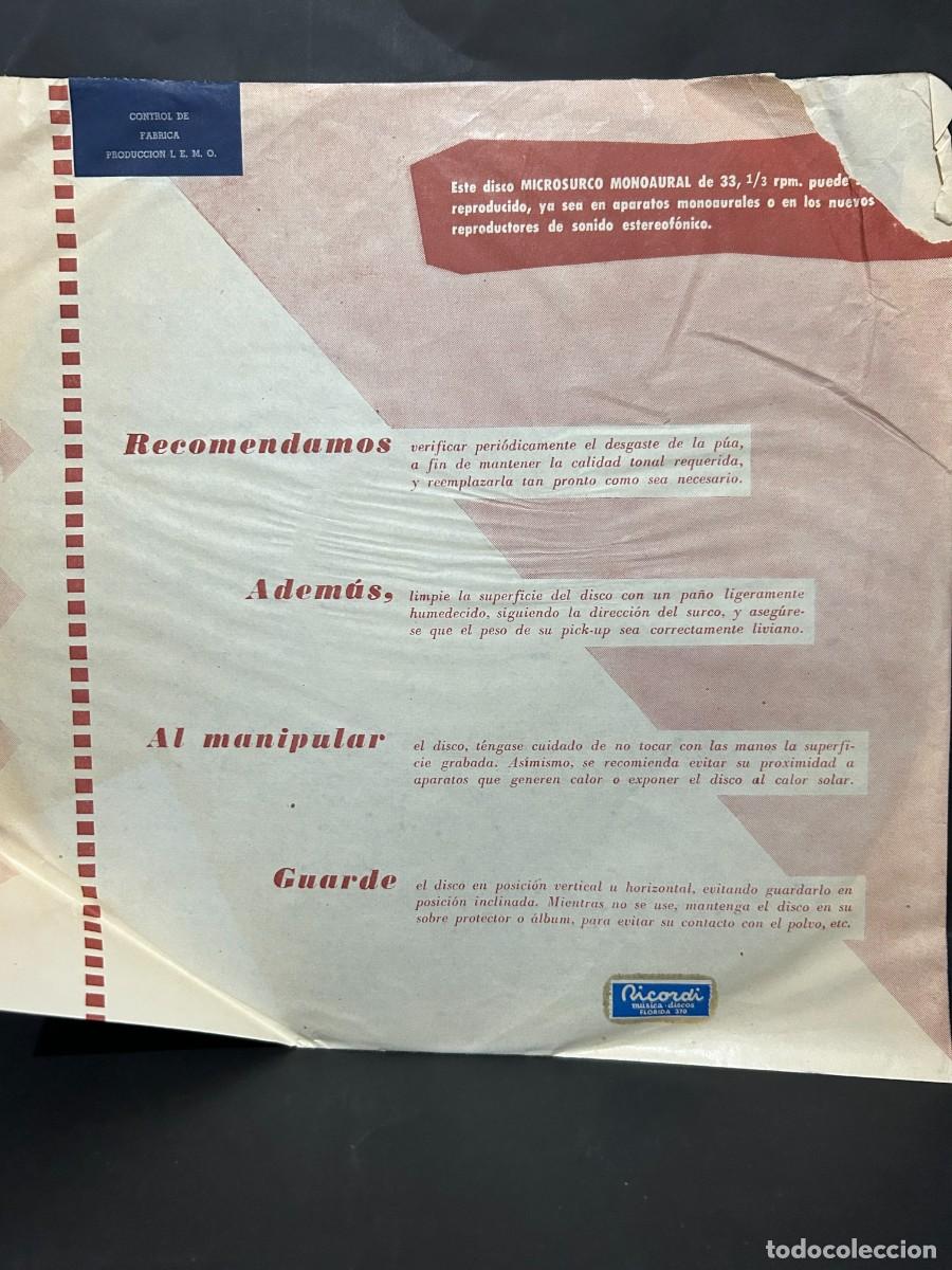 Discos de vinilo: JAKOB GIMPEL - ORQUESTA ARMONICA DE BERLIN / CCA-55006 - CON INSERT - Foto 4