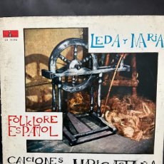 Discos de vinilo: LEDA Y MARÍA - CANCIONES DEL TIEMPO DE MARICASTAÑA - LD-15084 / PRIMERA PRENSA