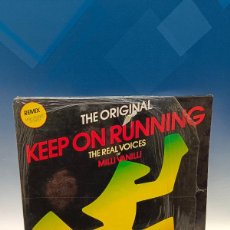 Discos de vinilo: MAXI, EP, THE REAL VOICES OF MILLI VANILLI* – KEEP ON RUNNING (THE ORIGINAL) HANSA –12” 1990, SPAIN